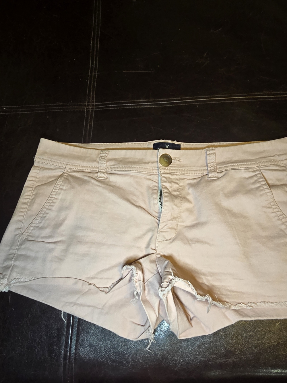 American Eagle Women’s Beige Low-Rise Casual Shorts